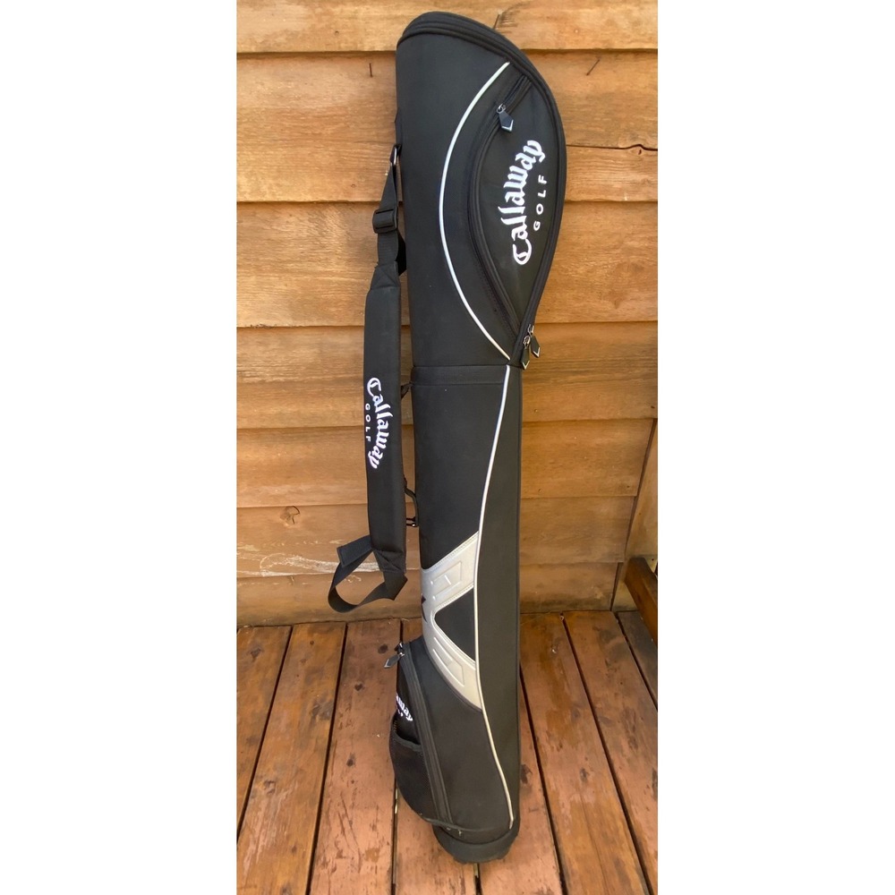 Callaway Golf Travel Carry Bag Black Silver X Series Lightweight Case Minimalist